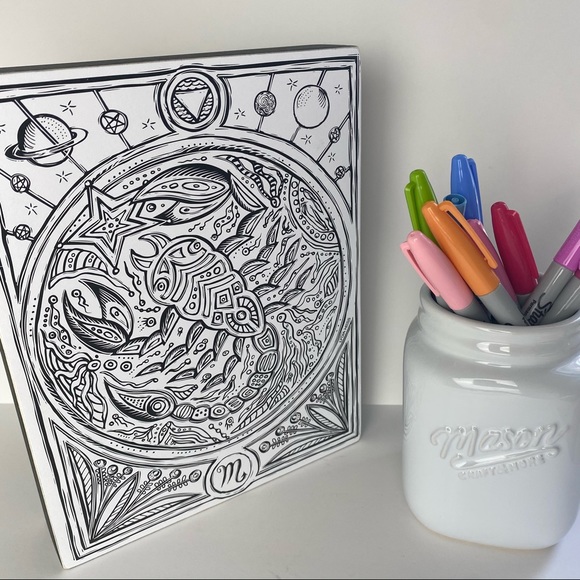 Scorpio Wooden Color Book Box Sign by Primitives By Kathy - Picture 6 of 12